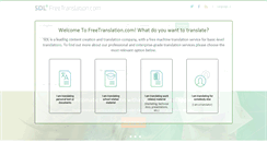 Desktop Screenshot of freetranslation.com