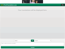 Tablet Screenshot of freetranslation.com